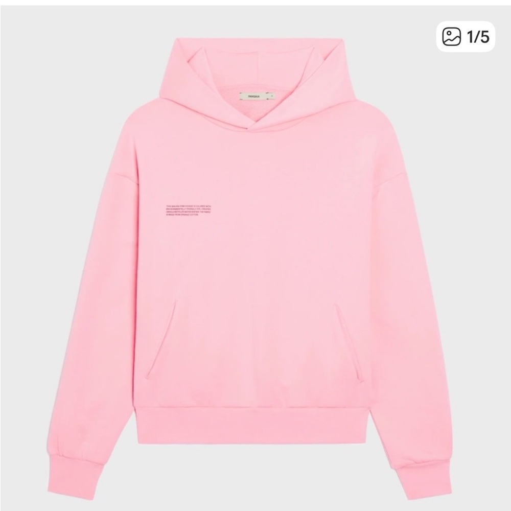 Pangaia Sakura Pink Hoodie Sweatshirt Sz XS NWT
